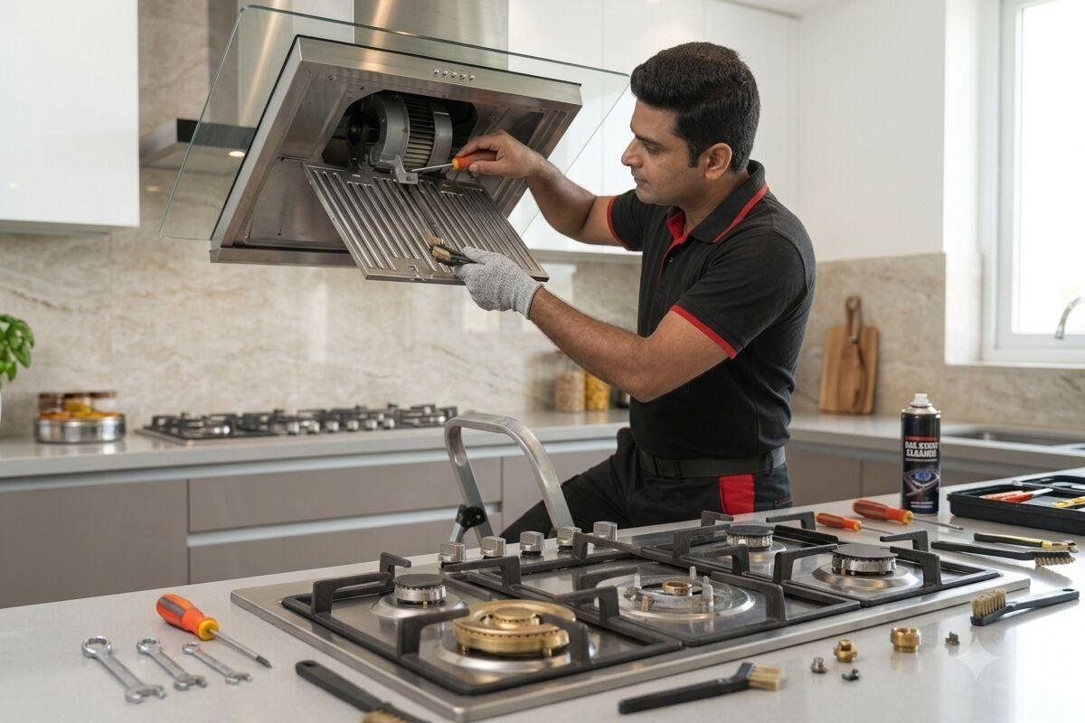 Kitchen chimney repair and servicing